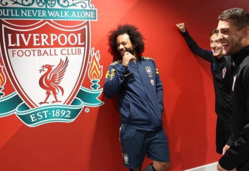 Marcelo, Modrić i Kovačić se slatko nasmijali amblemu Liverpoola