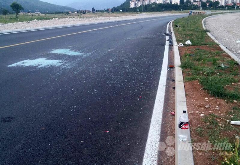 Mostar: Nepočišćeno staklo nakon prometne nesreće, prijetnja vozačima