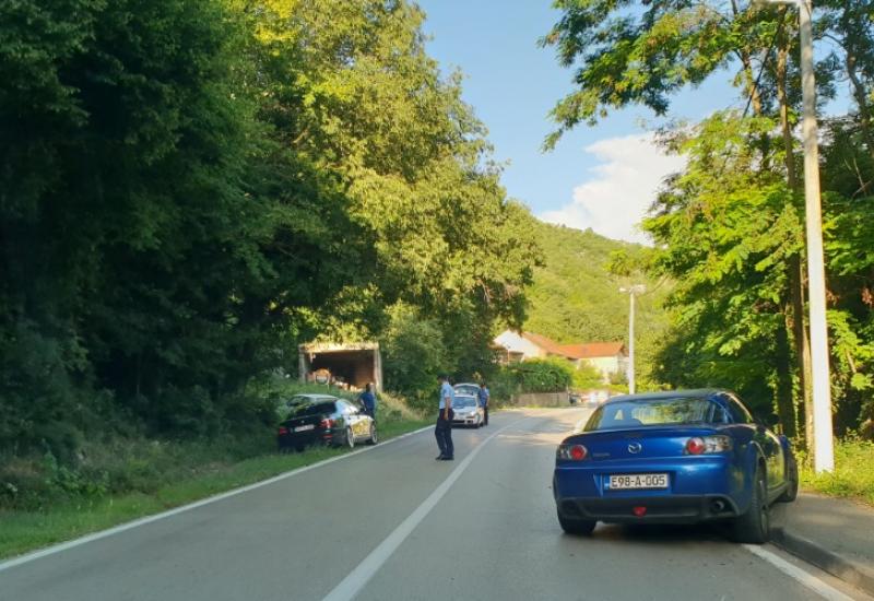 Sudar u Grudskom Vrilu - Sudar: Frontalni sudar Mazde i BMW-a