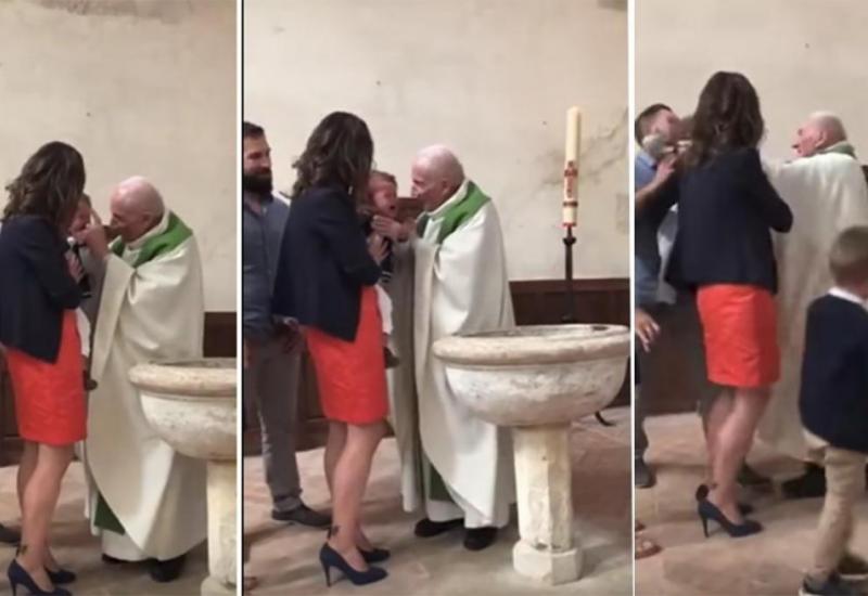Svećenik ošamario dijete tijekom krštenja