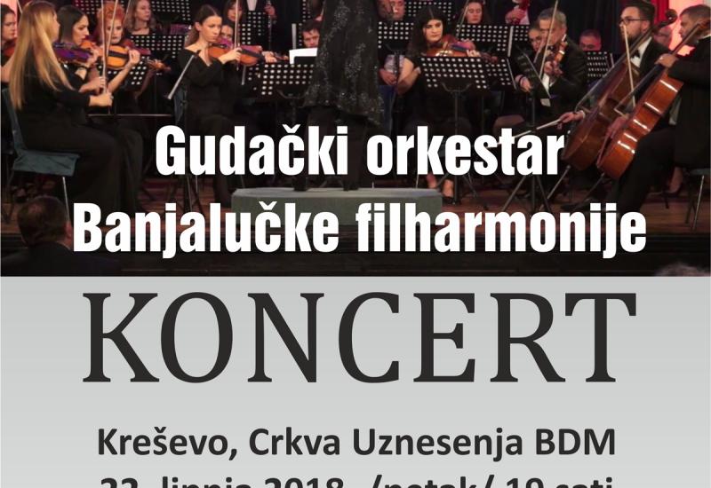 Plakat događaja - Banjalučka filharmonija u Kreševu