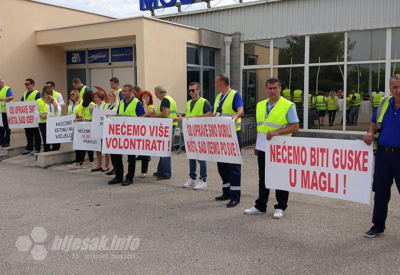 Radnici Zračne luke Mostar: Idemo u generalni štrajk, voda nam je došla do grla