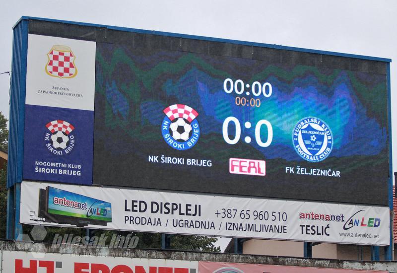 NK Široki Brijeg - FK Željezničar (LED semafor) - Široki slavio protiv Željezničara u generalci pred Europsku ligu