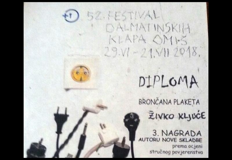 Živko Ključe nagrađen brončanom plaketom 'Biser Jadrana'