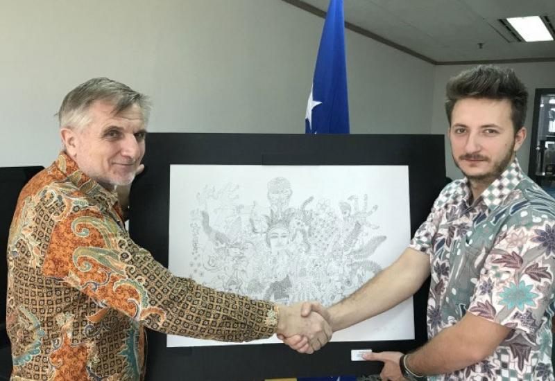 Izuzetan uspjeh mladog bh. umjetnika Martina Frljića na izložbi u Jakarti