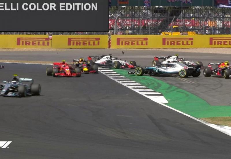 Rat Mercedesa i Ferrarija nakon sudara Hamiltona i Räikkönena