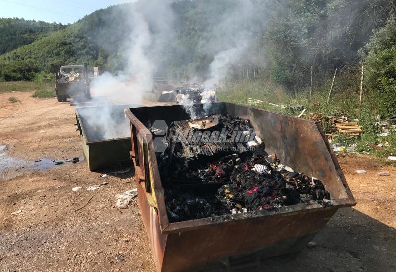 Požar na deponiji smeća - Široki Brijeg: Požar na odlagalištu smeća