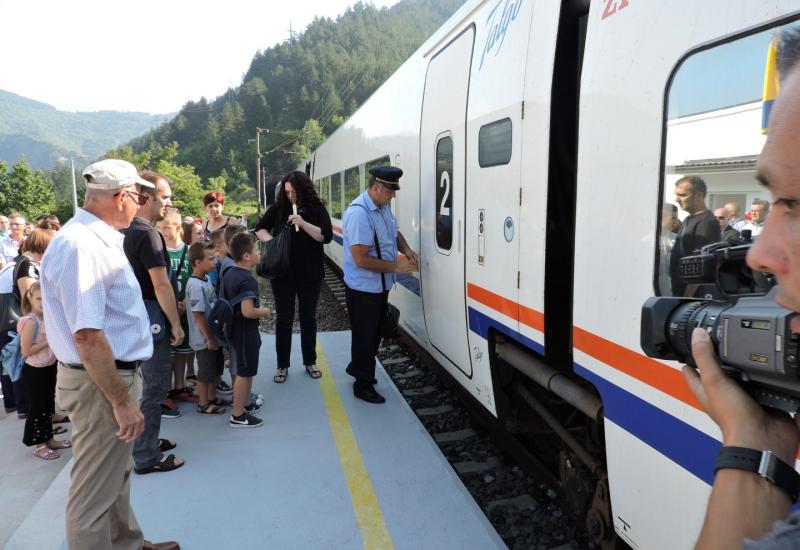 Svečano dočekan vlak u Jablanici