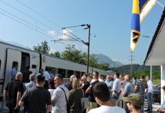 Svečano dočekan vlak u Jablanici