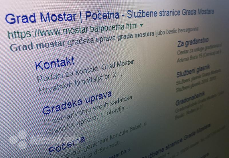'Pala' stranica Grada Mostara: ''Njima radi'', nama ne