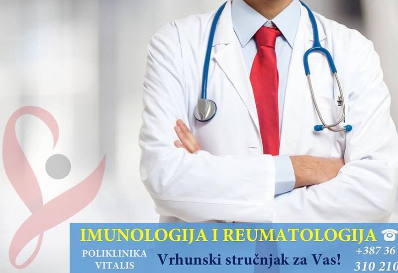Imunologija i reumatologija u Vitalisu - U Polikliniku Vitalis dolazi vrhunski imunolog i reumatolog iz Splita