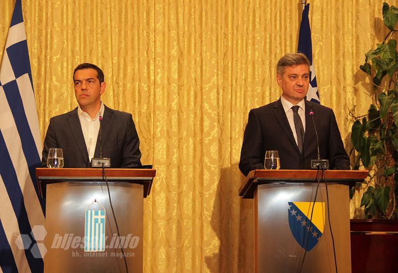 Zvizdić i Tsipras u Mostaru: Grčka je veliki prijatelj i zagovornik europske BiH