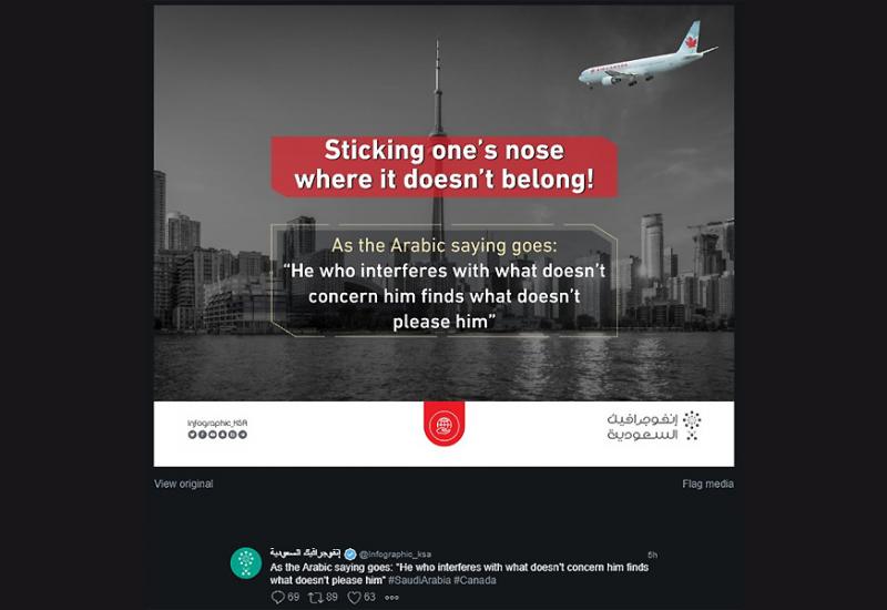 Skandalozan tvit Saudijske Arabije upućen Kanadi i Kanađanima