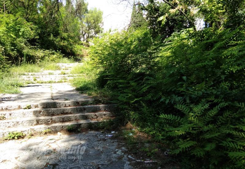 Zapuštene stepenice - Građani zabrinuti: Džungla u središtu Mostara