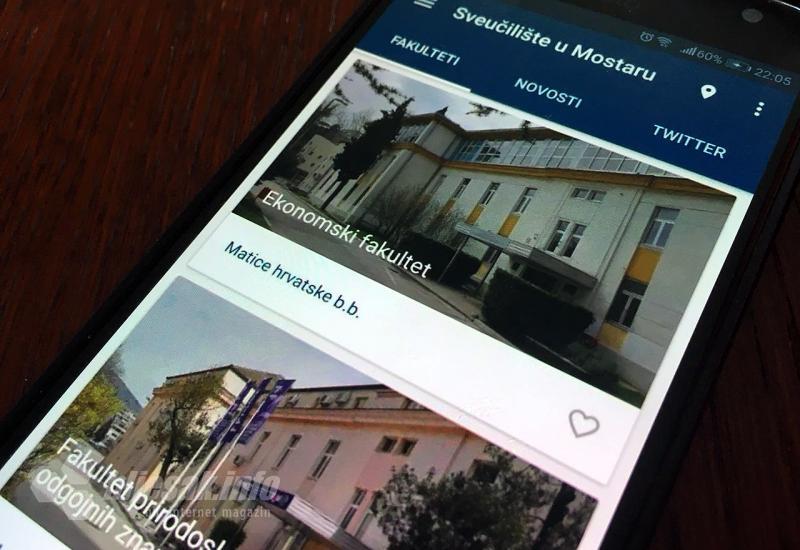 Mobilna aplikacija Sveučilišta u Mostaru - Studenti mostarskog Sveučilišta dobili mobilnu aplikaciju, ubrzo i za iOS
