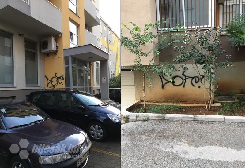 Ovo je već drugi put da će stanari iste grafite morati uklanjati sa svojih zgrada - Stanari ogorčeni na vandala koji im je ponovno uništio pročelja zgrada