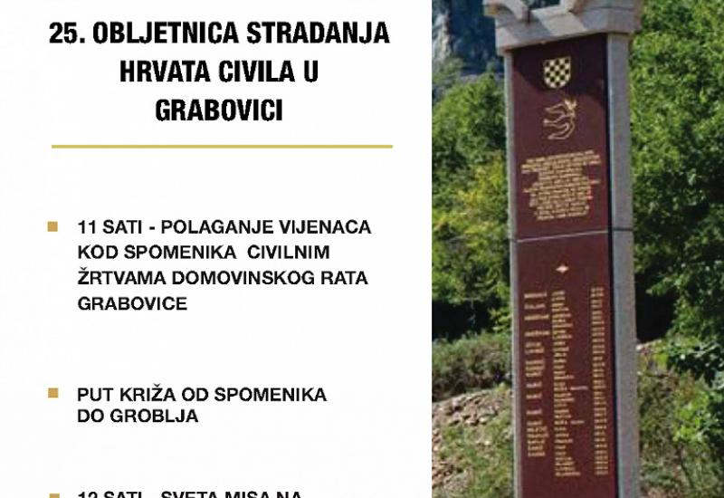 Najava događaja - 25. obljetnica stradanja Hrvata u Grabovici