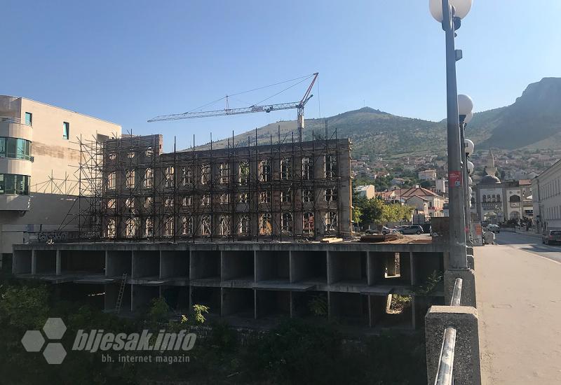 Mostar: Napreduju radovi na hotelu Neretva