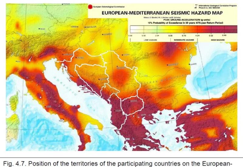 BiH u zoni visokog rizika od potresa - najugroženija Hercegovina