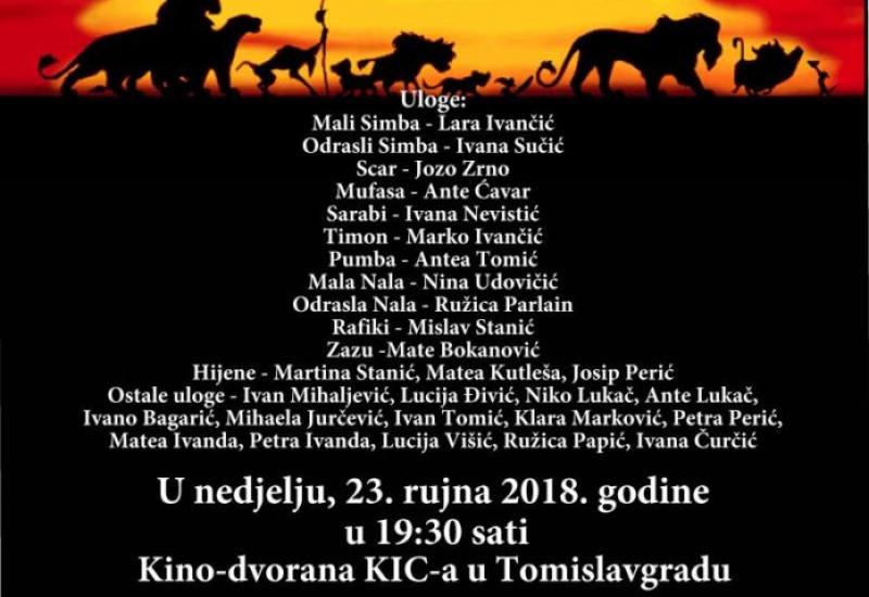 Plakat za mjuzikl - Mladi iz Tomislavgrada postavili mjuzikl 