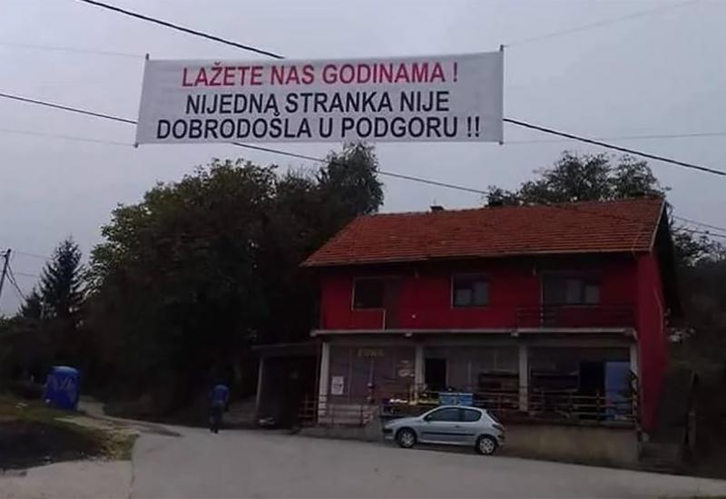 Mjesto u BiH u kojem može biti samo jedan predizborni plakat: 'Lažete nas godinama'