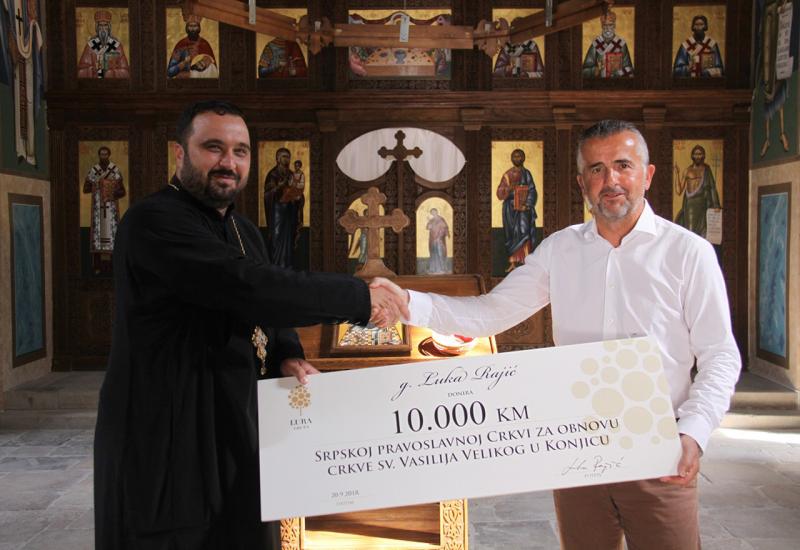 Uspješni poduzetnik donirao 10.000 KM za crkvu u Konjicu