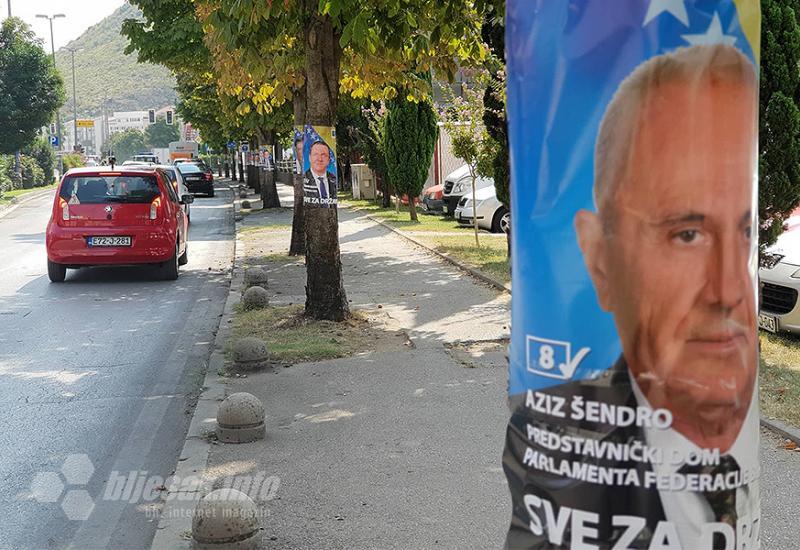 Predizborni plakati u Mostaru - FOTO | Bilo kuda, izborni plakati svuda