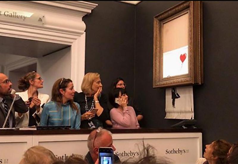 Aukcija u Sotheby - Banksy otkrio kako je izvedeno samouništenje slike na aukciji