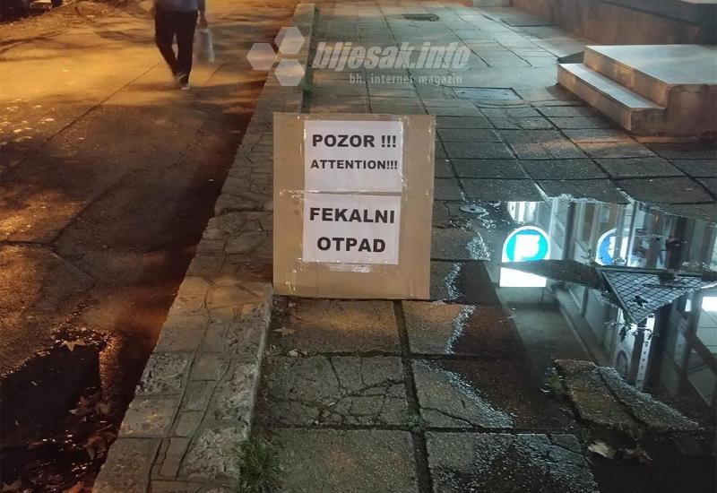 Splitska ulica u Mostaru: Fekalije isplivale zbog nemara građana