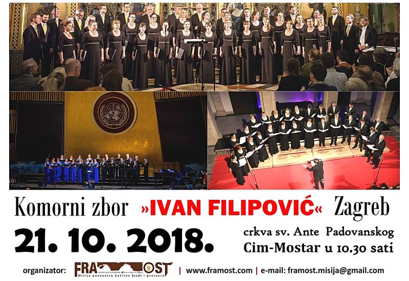 Koncert komornog zbora Ivan Filipović iz Zagreba u Cimu