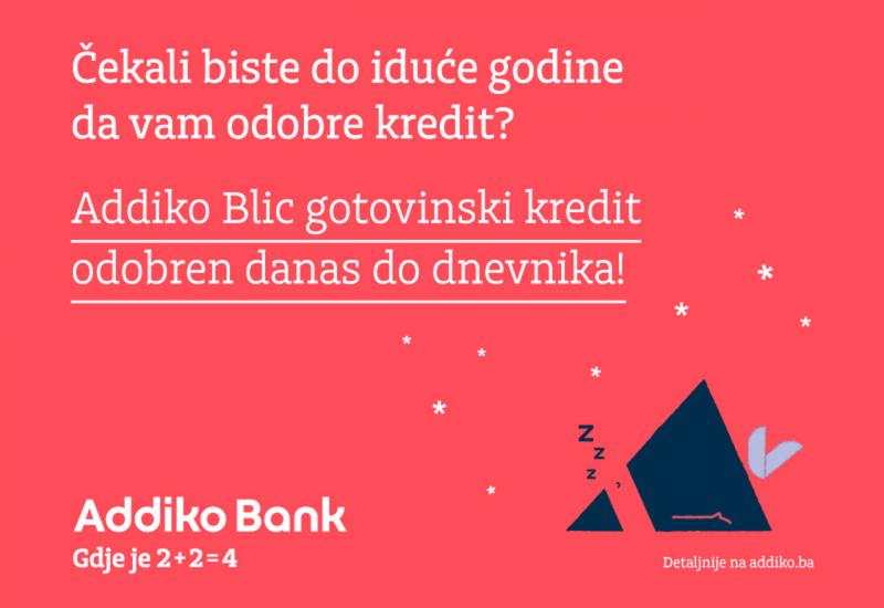 Nova ponuda Addiko Blic gotovinskih kredita, uz brzo odobrenje i duplo nižu naknadu