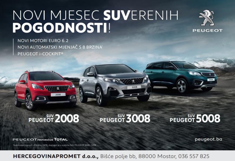 Mostar: Vlada mjesec SUVerenih pogodnosti Peugeot vozila