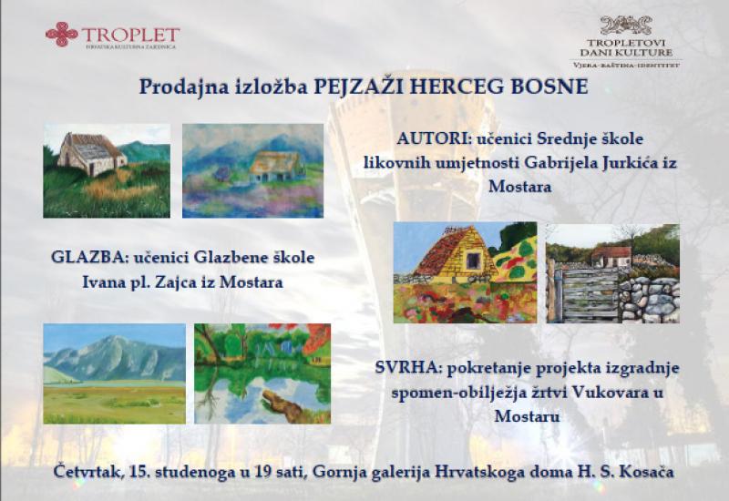 Plakaz izložbe - Izložba djela učenika Srednje škole likovnih umjetnosti Gabrijela Jurkića