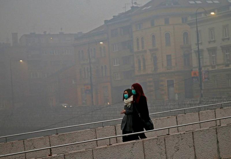 Sarajevo jutros najzagađeniji grad u BiH - zrak vrlo nezdrav za stanovništvo