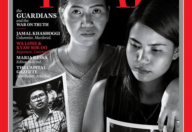 Naslovnica magazin Time - Rekordan broj novinara u zatvoru zbog obavljanja posla