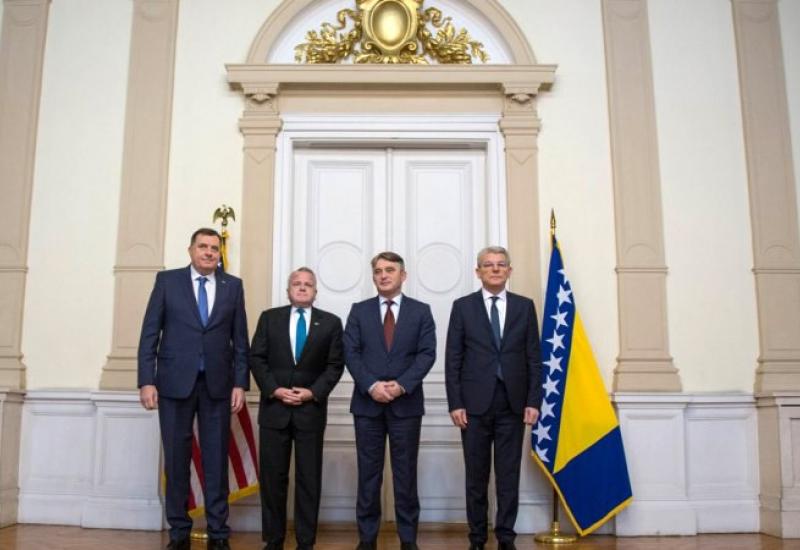 Milorad Dodik, Željko Komšić i Šefik Džaferović primili Johna Sullivana - Amerika očekuje skoro formiranje vlasti u BiH