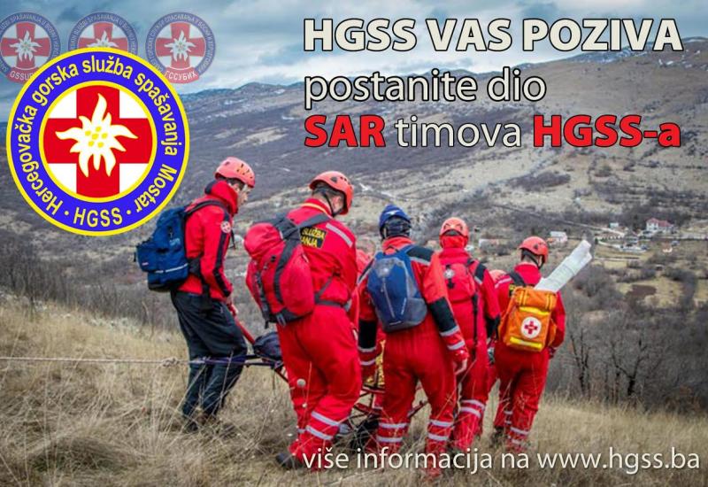 HGSS poziva: Pridružite se našim SAR timovima