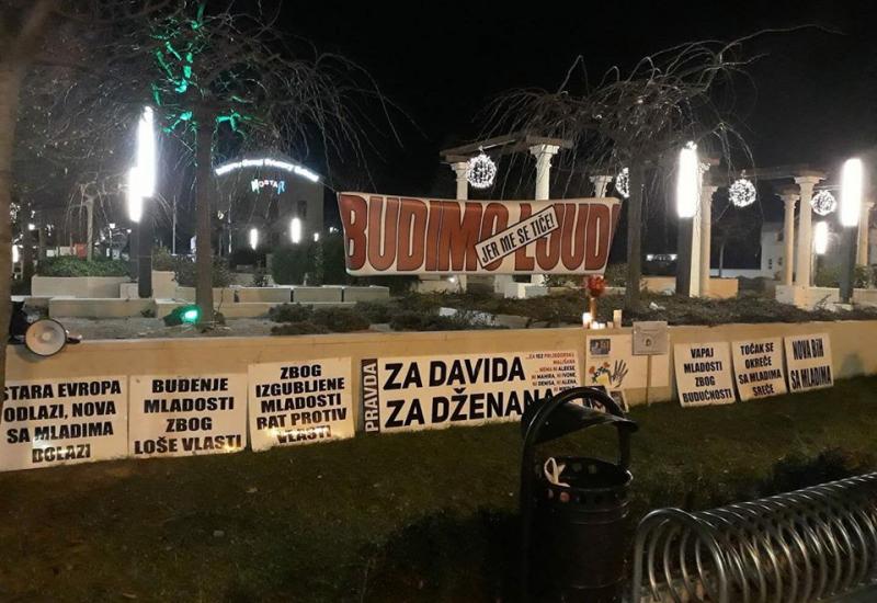 Pravda za Davida Mostar - Mostar već treću noć za redom uz Banja Luku: Djeca ginu, narod šuti