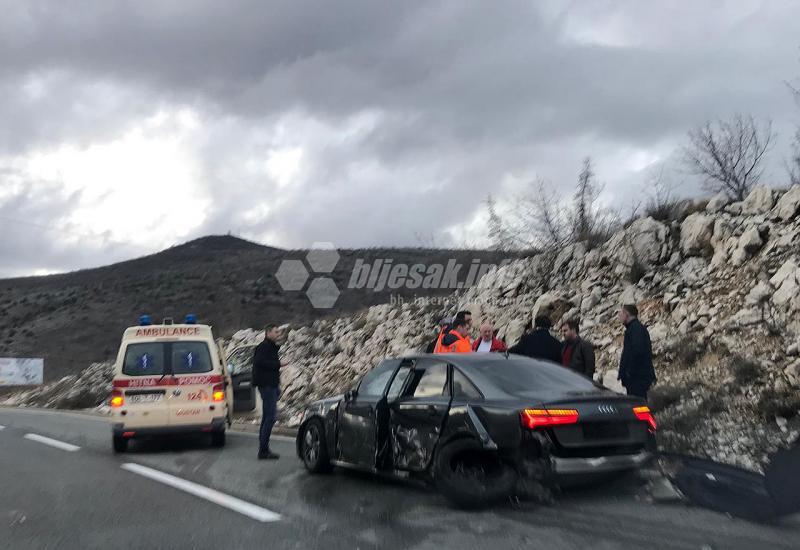 Mostar - Široki Brijeg: Žestok sudar Mercedesa i Audija