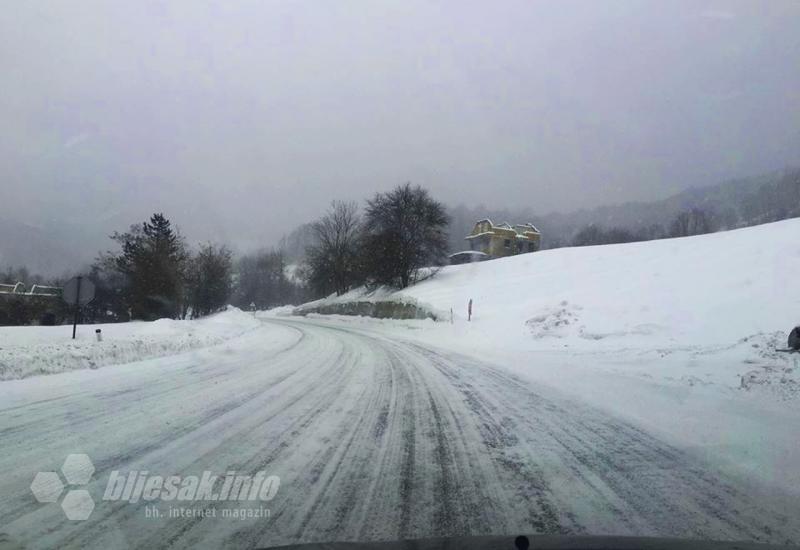 Vozači oprez: Ugažen snijeg na kolnicima