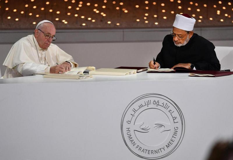 Pročitajte tekst Povelje koju su potpisali šejh Al-Azhara i papa Franjo