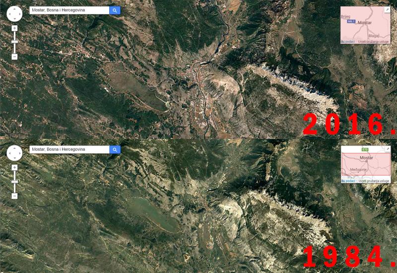 Pogledajte kako se Mostar mijenjao kroz 30 godina preko novog Google alata