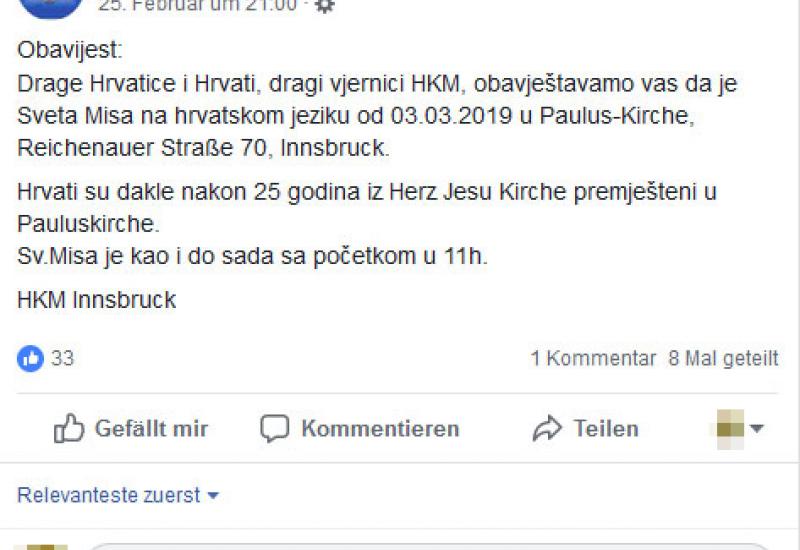  -  Srpska zajednica preuzima crkvu Hrvatske katoličke misije