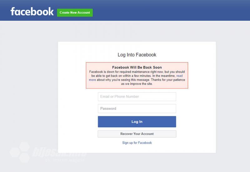 Facebook vam stvara probleme? Niste jedini! 