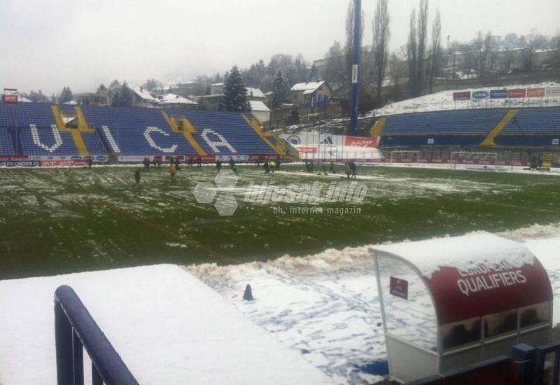 Zbog snježnih nanosa prolongiran početak utakmice BiH - Moldavija - Prolongiran početak utakmice BiH - Moldavija