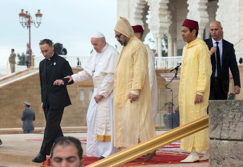 papa Franjo s kraljem Muhamedom VI - Papa u državi 