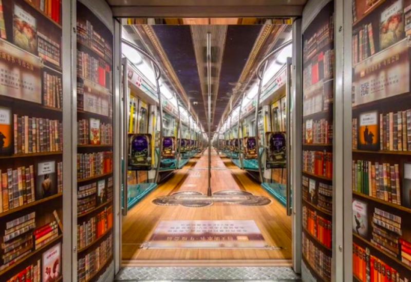 Peking: Vlakovi u metrou pretvoreni u biblioteke