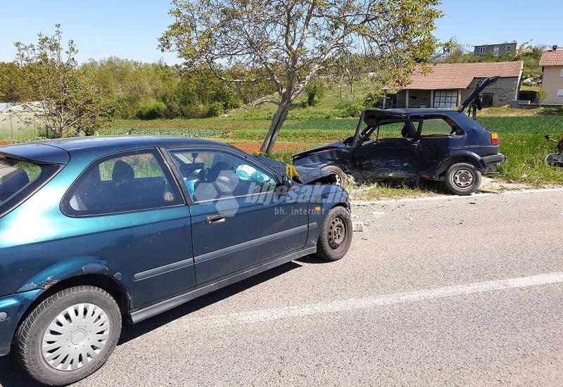 Težak sudar na cesti između Čapljine i Stoca - Dvije osobe teško ozlijeđene u sudaru kod Čapljine