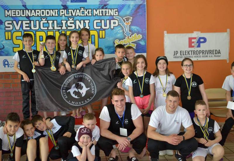 Sveučilišni Cup - SPRINTKO - Mostarske Orke isplivale 40 medalja na Spintku