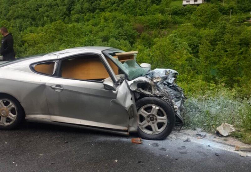 Detalj s mjesta prometne nesreće - Mostar: Banjalučanin poginuo u nesreći kod Grabovice